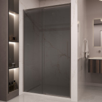 Душевая дверь Stella VDS-1ST120CGGM, 1200, вороненая сталь, стекло тонированное - Gidratop.ru изображение