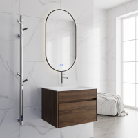 База под раковину Chiara 600 подвесная, 1 выкатной ящик soft-close, C.Oak - Gidratop.ru изображение