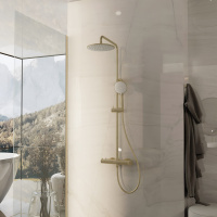 Душевая стойка Rondo VSFS-1R0BG без излива, брашированное золото - Gidratop.ru изображение