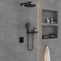 Душевой комплект Inspire VSFW-3I21T2RMB встраиваемый, термостатический, 2 режима, черный - Gidratop.ru изображение