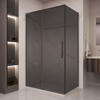 Душевой уголок Stella VSR-1ST9012CGB, 1200*900, черный, стекло тонированное - Gidratop.ru изображение