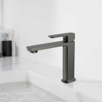 Смеситель для раковины Next VBF-1N1GM однорычажный, вороненная сталь - Gidratop.ru изображение