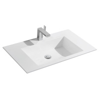 Раковина VCB-13800W из искусственного камня, цвет белый - Gidratop.ru изображение