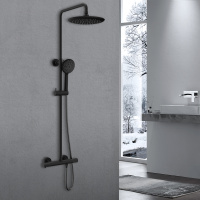 Душевая стойка Desire VSFS-1D0TMB термостатическая, черный - Gidratop.ru изображение