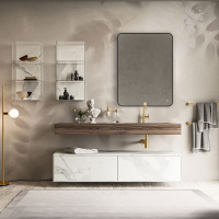 Зеркало LED VLM-3VC600B 600х800 c сенсорным выключателем и диммером - Gidratop.ru изображение