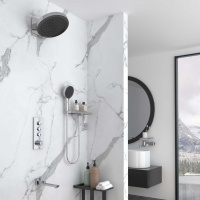 Душевой комплект VSFW-433TI3RCH встраиваемый, термостатический, трехрежимный, хром - Gidratop.ru изображение