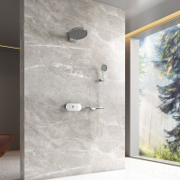 Душевой комплект Futura VSFW-2F12TCH термостатический встраиваемый, 3 режима, хром - Gidratop.ru изображение