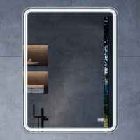 Зеркало LED VLM-3MA600-2 600х800 c сенсорным выключателем и диммером, антизапотевание - Gidratop.ru изображение