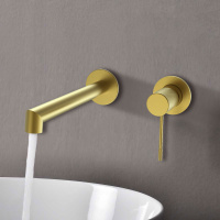 Смеситель для раковины Desire VBFW-1D1BG встраиваемый однорычажный, брашированное золото - Gidratop.ru изображение