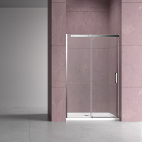 Душевая дверь Dice VDS-4D160CL, 1600, хром, стекло прозрачное - Gidratop.ru изображение