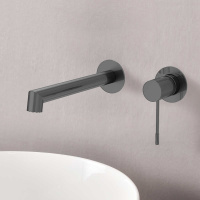 Смеситель для раковины Desire VBFW-1D1GM встраиваемый однорычажный, вороненая сталь - Gidratop.ru изображение