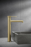 Смеситель для раковины VBF-2RM2BG однорычажный, брашированное золото - Gidratop.ru изображение