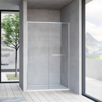 Душевая дверь Slim Soft VDS-1SS120CLBN, 1200, брашированный никель, стекло прозрачное - Gidratop.ru изображение