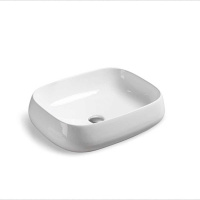 Раковина керамическая Vincea VBS-107, 560*420*145, накладная, цвет белый - Gidratop.ru изображение