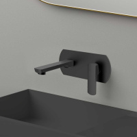 Смеситель для раковины Next VBFW-1N1MB встраиваемый однорычажный, черный - Gidratop.ru изображение