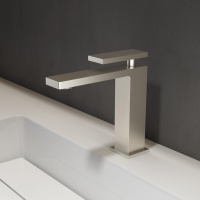 Смеситель для раковины Dice VBF-2DS1BN однорычажный, сатин - Gidratop.ru изображение