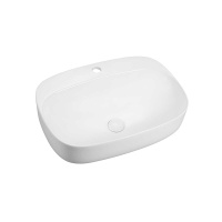 Раковина керамическая Vincea VBS-306, 595*420*155, накладная, цвет белый - Gidratop.ru изображение