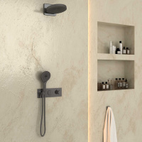 Душевой комплект VSFW-422TI1GM встраиваемый, вороненая сталь - Gidratop.ru изображение