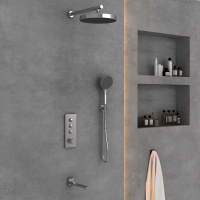 Душевой комплект VSFW-433TI2CH встраиваемый, хром - Gidratop.ru изображение