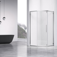 Душевой уголок Show VSP1-4SH100CL, 1000*1000, хром, стекло прозрачное - Gidratop.ru изображение
