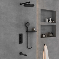 Душевой комплект Inspire VSFW-433TI5RMB встраиваемый, черный - Gidratop.ru изображение