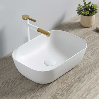 Раковина керамическая Vincea VBS-101, 500*400*140, накладная, цвет белый - Gidratop.ru изображение