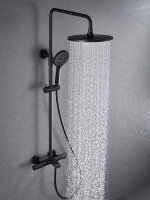 Душевая стойка Esse VSFS-1E1TMB термостатическая, черный - Gidratop.ru изображение