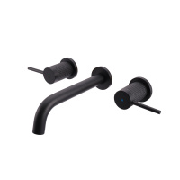 Смеситель для раковины Groove VBFW-4G1MB встраиваемый, черный - Gidratop.ru изображение