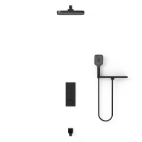 Душевой комплект VSFW-431T1RMB встраиваемый, термостатический, 3 режима, черный - Gidratop.ru изображение