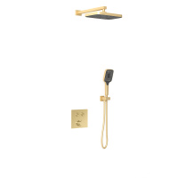 Душевой комплект VSFW-4211BG встраиваемый, двухрежимный, брашированное золото - Gidratop.ru изображение