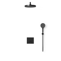 Душевой комплект VSFW-4I212RMB встраиваемый, двухрежимный, черный - Gidratop.ru изображение