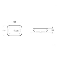 Раковина керамическая Vincea VBS-102MG, 455*325*135, накладная, цвет серый матовый - Gidratop.ru изображение