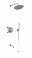 Душевой комплект Villa VSFW-1VL3CH встраиваемый, 3 режима, хром - Gidratop.ru изображение