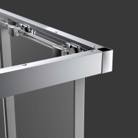 Душевой уголок Soft VSS-3SO100CL, 1000*1000, хром, стекло прозрачное - Gidratop.ru изображение