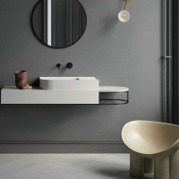 Смеситель для раковины Desire VBFW-1D1MB встраиваемый однорычажный, черный - Gidratop.ru изображение