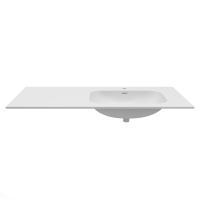 Раковина Elise VCB-4EL120MW-R, Corian правая, цвет белый матовый - Gidratop.ru изображение