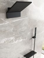 Душевой комплект Futura VSFW-2F11TMB термостатический встраиваемый, 3 режима, черный - Gidratop.ru изображение