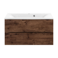 База под раковину Mia 900 подвесная, 2 выкатных ящика soft close, R.Wood - Gidratop.ru изображение