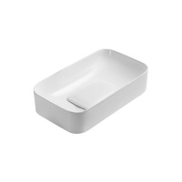 Раковина керамическая Vincea VBS-50460, 610*380*150, накладная, цвет белый - Gidratop.ru изображение