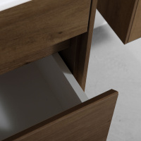 База под раковину Chiara 600 подвесная, 1 выкатной ящик soft-close, T.Oak - Gidratop.ru изображение