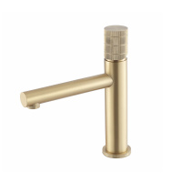 Смеситель для раковины Groove VBF-4G1BG4, брашированное золото - Gidratop.ru изображение