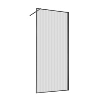 Душевая перегородка Walk-In VSW-1HP900FLGM, 900*2000, вороненая сталь, стекло рифленое - Gidratop.ru изображение