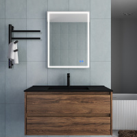 База под раковину Gio 1000 подвесная, 2 выкатных ящика soft-close, C.Oak - Gidratop.ru изображение