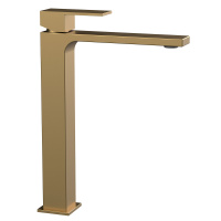 Смеситель для раковины Cube VBF-1C02BG однорычажный, брашированное золото - Gidratop.ru изображение