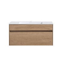 База под раковину Chiara 1000 подвесная, 1 выкатной ящик soft-close, N.Oak - Gidratop.ru изображение