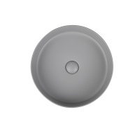 Раковина керамическая Vincea VBS-216MG, 394*394*115, накладная, цвет матовый серый - Gidratop.ru изображение