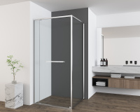 Душевой уголок Tesi VSRW-7TS9012CL, 1200*900, хром, стекло прозрачное - Gidratop.ru изображение