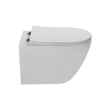 Унитаз подвесной Globo VT1-14ST Tornado, цвет белый, ультратонкое сиденье soft-close - Gidratop.ru изображение