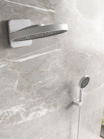 Душевой комплект Futura VSFW-2F12TMW термостатический встраиваемый, 3 режима, белый матовый - Gidratop.ru изображение