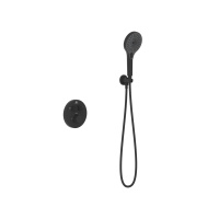 Душевой комплект Inspire VSFW-3I22MT5MB встраиваемый, термостат, двухрежимный, черный - Gidratop.ru изображение